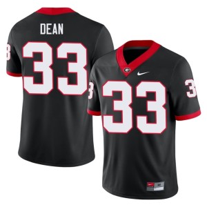 #33 PJ Dean Bulldog Nation Men Stitched Jersey - Black