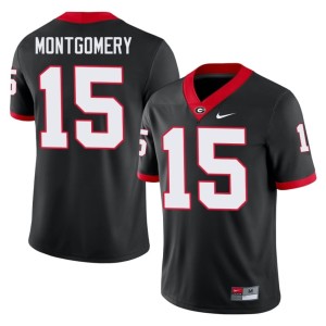 #15 Ryan Montgomery Bulldog Nation Mens College Jerseys - Black