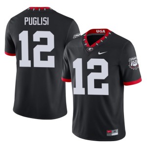 #12 Ryan Puglisi Georgia Mens Mascot 100th Anniversary 2026 Jersey - Black