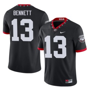 #13 Stetson Bennett Go Dawgs Mens Mascot 100th Anniversary NCAA Jersey - Black