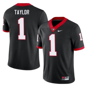 #1 Talyn Taylor Go Dawgs Mens Stitched Jersey - Black
