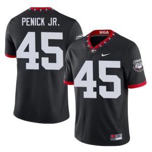 #45 Terrence Penick Jr. UGA Bulldogs Men's Mascot 100th Anniversary 2026 Jersey - Black