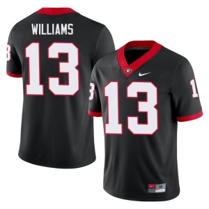 #13 Tyler J. Williams University of Georgia Bulldogs Men Football Jerseys - Black