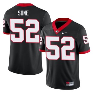 #52 Valdin Sone UGA Men's 2026 Jerseys - Black
