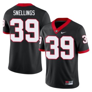 #39 Will Snellings Go Dawgs Men University Jerseys - Black