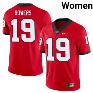 #19 Brock Bowers UGA Bulldogs Women's Replica Jerseys - Red