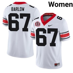 #67 Clinton Barlow Bulldog Nation Womens 1980 National Champions 40th Anniversary University Jersey - White