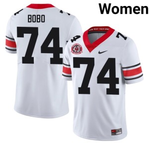 #74 Drew Bobo University of Georgia Womens 1980 National Champions 40th Anniversary NCAA Jerseys - White