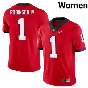 #1 Ellis Robinson IV UGA Women's Limited Jerseys - Red