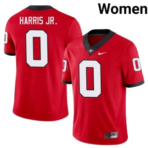 #0 Gabe Harris Jr. University of Georgia Womens Official Jerseys - Red