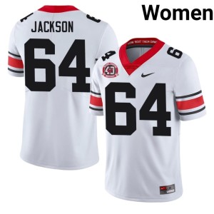 #64 Jahzare Jackson Georgia Bulldogs Women's 1980 National Champions 40th Anniversary Replica Jersey - White