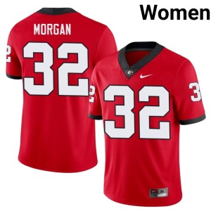 #32 Jaylan Morgan DGDs Womens High School Jersey - Red