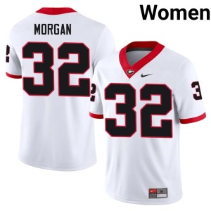 #32 Jaylan Morgan University of Georgia Women Alumni Jersey - White