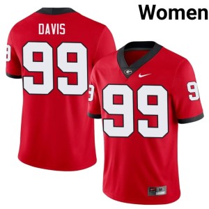 #99 Jordan Davis UGA Womens 2026-27 Jerseys - Red