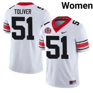 #51 Malachi Toliver Damn Good Dawgs Women 1980 National Champions 40th Anniversary Replica Jersey - White
