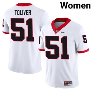 #51 Malachi Toliver Damn Good Dawgs Womens Player Jerseys - White