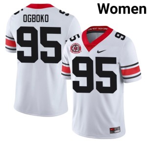 #95 Nnamdi Ogboko Georgia Women's 1980 National Champions 40th Anniversary 2026-27 Jersey - White