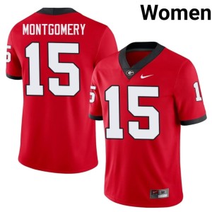 #15 Ryan Montgomery UGA Bulldogs Women's Alumni Jerseys - Red