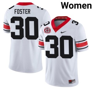 #30 Terrell Foster University of Georgia Bulldogs Womens 1980 National Champions 40th Anniversary 2026-27 Jerseys - White