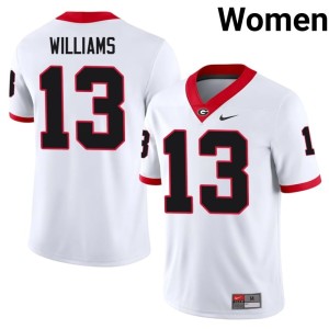 #13 Tyler J. Williams Bulldog Nation Women's Limited Jerseys - White
