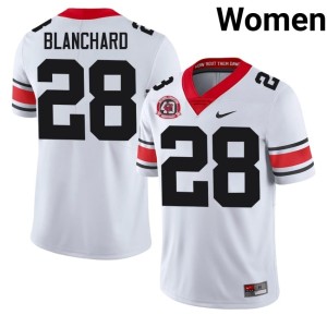 #28 Walter Blanchard Dawgs Womens 1980 National Champions 40th Anniversary 2026 Jerseys - White