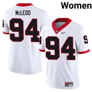 #94 Xzavier McLeod Bulldog Nation Women's College Jerseys - White
