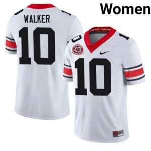 #10 Zayden Walker Bulldog Nation Women 1980 National Champions 40th Anniversary 2026-27 Jerseys - White