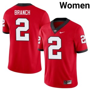 #2 Zion Branch Bulldog Nation Women NCAA Jersey - Red