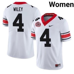 #4 CJ Wiley University of Georgia Bulldogs Women 1980 National Champions 40th Anniversary University Jerseys - White