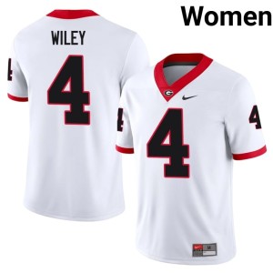 #4 CJ Wiley UGA Women Alumni Jerseys - White