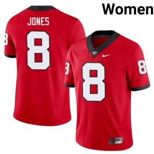 #8 Demello Jones UGA Womens Stitched Jerseys - Red