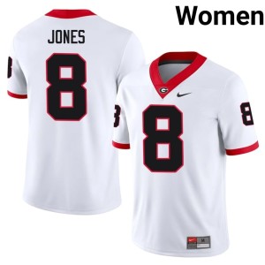 #8 Demello Jones DGDs Women's Football Jerseys - White