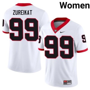 #99 Harran Zureikat Dawgs Women Limited Jerseys - White