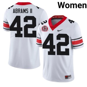 #42 Nick Abrams II Georgia Bulldogs Women's 1980 National Champions 40th Anniversary Official Jerseys - White