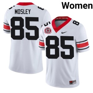 #85 Ryan Mosley University of Georgia Bulldogs Women's 1980 National Champions 40th Anniversary Embroidery Jerseys - White
