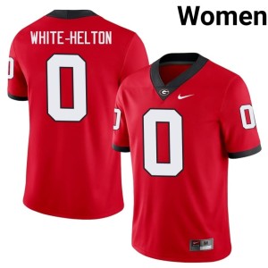 #0 Sacovie White-Helton Dawgs Women's Replica Jerseys - Red