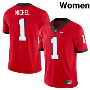 #1 Sony Michel Georgia Women Alumni Jersey - Red