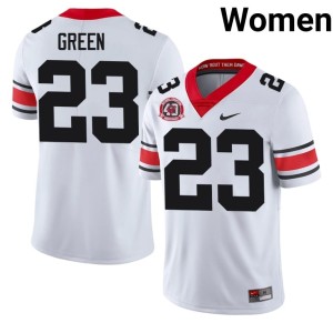 #23 Tyriq Green UGA Bulldogs Womens 1980 National Champions 40th Anniversary NCAA Jerseys - White