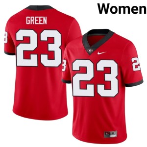 #23 Tyriq Green UGA Bulldogs Women NCAA Jerseys - Red