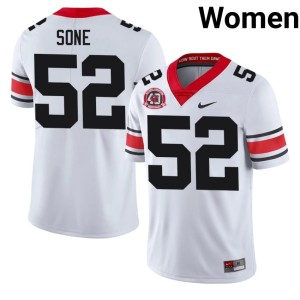 #52 Valdin Sone DGDs Womens 1980 National Champions 40th Anniversary University Jerseys - White