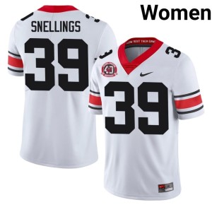 #39 Will Snellings Georgia Bulldogs Women's 1980 National Champions 40th Anniversary Player Jersey - White