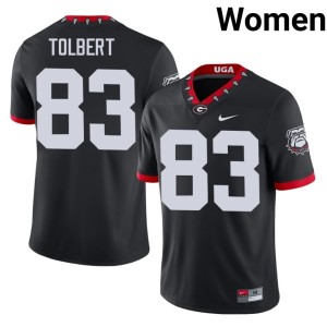 #83 Brody Tolbert University of Georgia Womens Mascot 100th Anniversary 2026 Jersey - Black