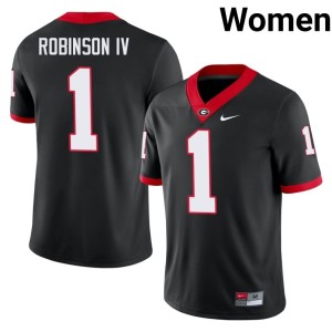 #1 Ellis Robinson IV Dawgs Women's College Jersey - Black