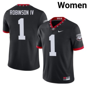 #1 Ellis Robinson IV Damn Good Dawgs Women Mascot 100th Anniversary Limited Jerseys - Black