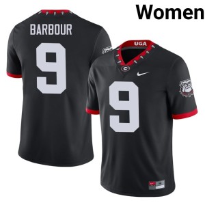 #9 Ethan Barbour Georgia Women Mascot 100th Anniversary NCAA Jerseys - Black