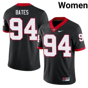 #94 Henry Bates Dawgs Womens College Jerseys - Black