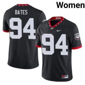 #94 Henry Bates Damn Good Dawgs Women Mascot 100th Anniversary Football Jersey - Black
