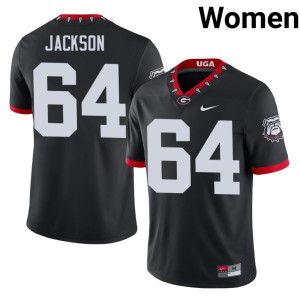 #64 Jahzare Jackson Go Dawgs Women Mascot 100th Anniversary Replica Jerseys - Black