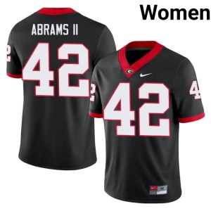 #42 Nick Abrams II Go Dawgs Womens Replica Jersey - Black