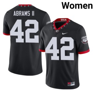 #42 Nick Abrams II UGA Women's Mascot 100th Anniversary University Jerseys - Black